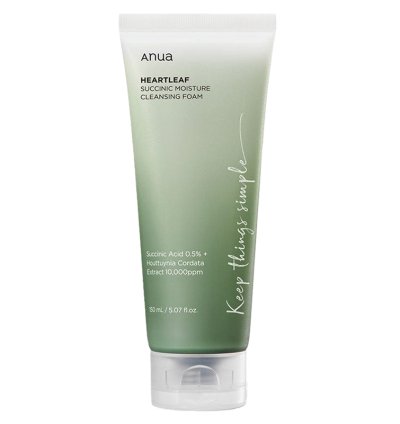 Anua - Heartleaf Succinic Moisture Cleansing Foam