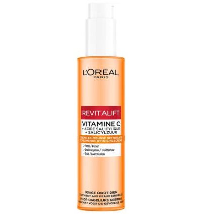 Revitalift Clinical Nettoyant Vitamine C, Pores, Grain de peau, éclat