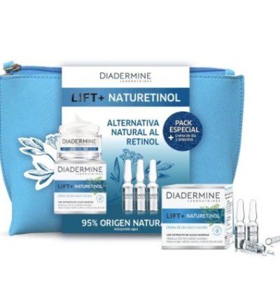 Diadermine Trousse- Pack Natural retinol crème jour + ampoules