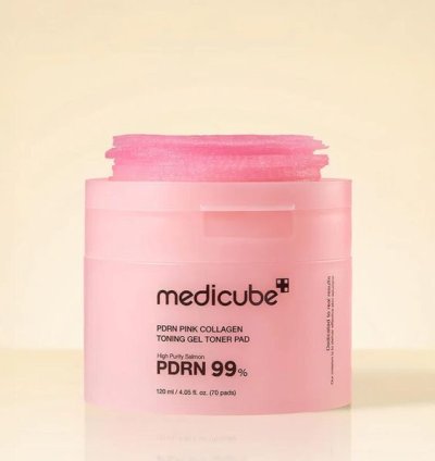 Medicube PDRN pink collagen Toner pads