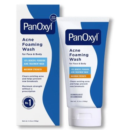 PanOxyl Acne Foaming Wash Benzoyl Peroxide 4% Maximum Strength