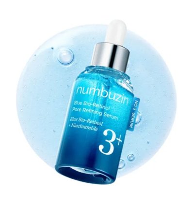 numbuzin - No.3 Blue Bio-Retinol Pore Refining Serum - Sérum anti-pores